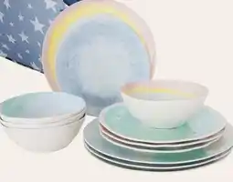 Obelink Bo-Camp Pastel Barfleur 12-delig serviesset aanbieding