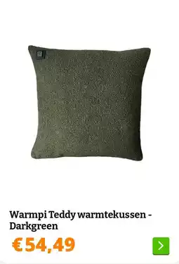 Obelink Warmpi Teddy warmtekussen - Darkgreen aanbieding