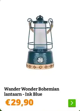 Obelink Wander Wonder Bohemian lantaarn - Ink Blue aanbieding