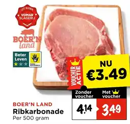 Vomar Voordeelmarkt Boer'n land ribkarbonade aanbieding