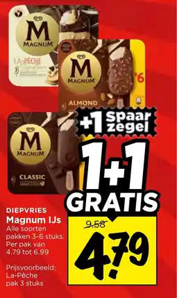 Vomar Voordeelmarkt Diepvries magnum ijs aanbieding