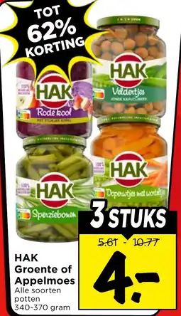 Vomar Voordeelmarkt Hak groente of appelmoes aanbieding