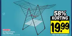 Vomar Voordeelmarkt Leifheit Droogrek Classic Flex 250 Black aanbieding