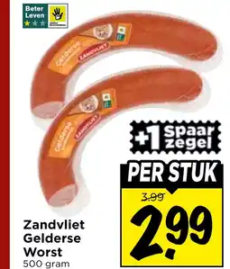 Vomar Voordeelmarkt Zandvliet Gelderse Worst aanbieding