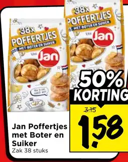 Vomar Voordeelmarkt Jan Poffertjes met Boter en Suiker aanbieding