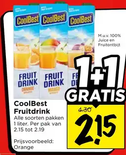 Vomar Voordeelmarkt CoolBest Fruitdrink aanbieding
