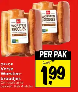 Vomar Voordeelmarkt Verse Worsten- broodjes aanbieding