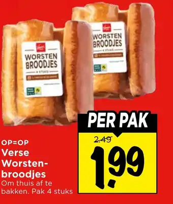 Vomar Voordeelmarkt Verse Worsten- broodjes aanbieding
