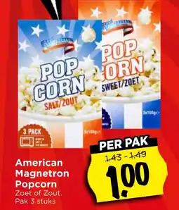 Vomar Voordeelmarkt American Magnetron Popcorn aanbieding