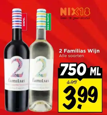 Vomar Voordeelmarkt 2 Familias Wijn aanbieding
