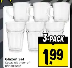 Vomar Voordeelmarkt Glazen Set aanbieding