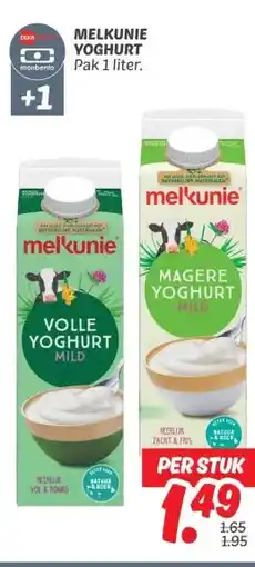 Dekamarkt MELKUNIE YOGHURT aanbieding