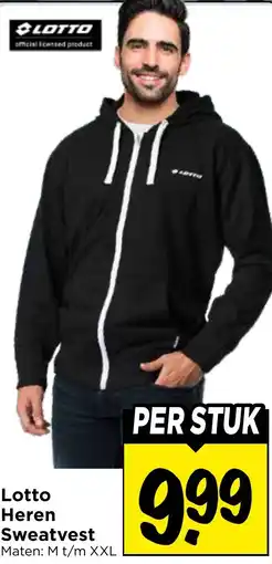 Vomar Voordeelmarkt Lotto Heren Sweatvest aanbieding