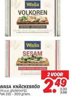 Dekamarkt WASA KNÄCKEBRÖD aanbieding