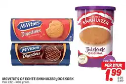 Dekamarkt MCVITIE'S OF ECHTE ENKHUIZER JODEKOEK aanbieding