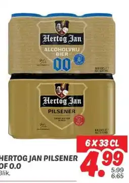Dekamarkt HERTOG JAN PILSENER OF 0.0 aanbieding