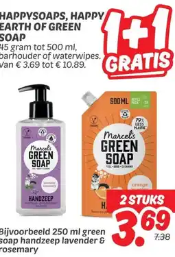 Dekamarkt HAPPYSOAPS, HAPPY EARTH OF GREEN SOAP aanbieding