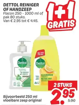 Dekamarkt DETTOL REINIGER OF HANDZEEP aanbieding