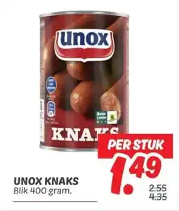 Dekamarkt UNOX KNAKS aanbieding