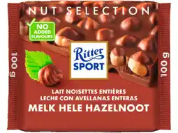 Hoogvliet Ritter Sport Hele hazelnoot melk aanbieding