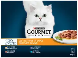 Hoogvliet Gourmet Perle Mini Filets kattenvoer mix aanbieding