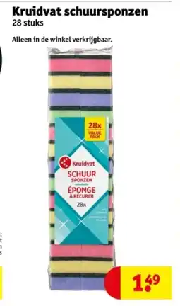 Kruidvat Kruidvat schuursponzen aanbieding
