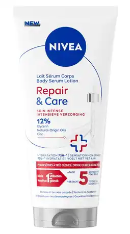 De Online Drogist Nivea Repair & Care Body Serum Lotion - Droge en Zeer Droge Huid 200ML aanbieding