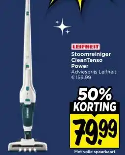 Vomar Voordeelmarkt LEIFHEIT Stoomreiniger CleanTenso Power aanbieding