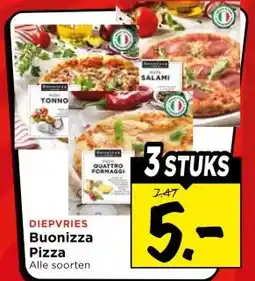 Vomar Voordeelmarkt DIEPVRIES Buonizza Pizza aanbieding