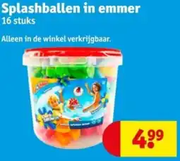 Kruidvat Splashballen in emmer aanbieding