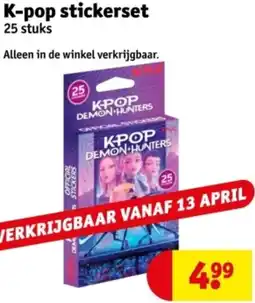 Kruidvat K-pop stickerset aanbieding
