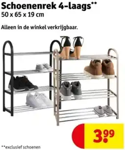 Kruidvat Schoenenrek 4-laags aanbieding