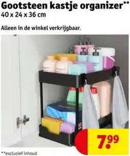 Kruidvat Gootsteen kastje organizer aanbieding