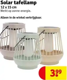 Kruidvat Solar tafellamp aanbieding