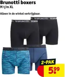 Kruidvat Brunotti boxers aanbieding