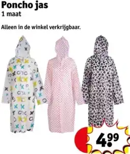 Kruidvat Poncho jas aanbieding