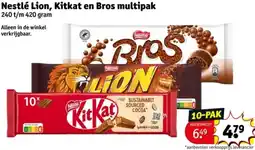 Kruidvat Nestlé Lion, Kitkat en Bros multipak aanbieding