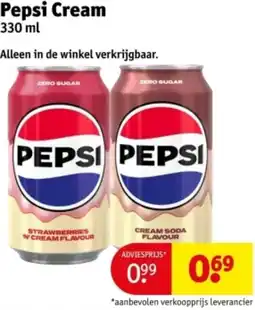 Kruidvat Pepsi Cream aanbieding