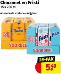 Kruidvat Chocomel en Fristi aanbieding