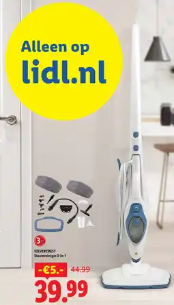 Lidl Silvercrest Stoomreiniger 2-in-1 aanbieding