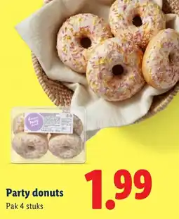 Lidl Party donuts aanbieding