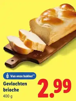 Lidl Gevlochten brioche aanbieding