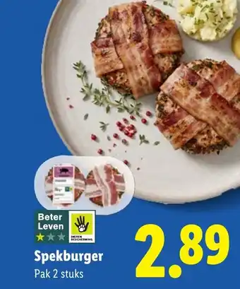 Lidl Spekburger aanbieding