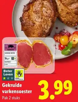 Lidl Gekruide varkensoester aanbieding