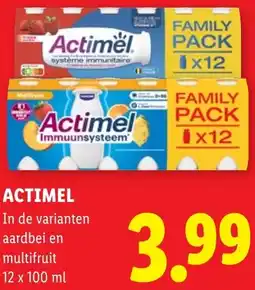 Lidl Actimel aanbieding