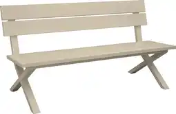 Intratuin Intratuin 2-zits tuinbank Tessa beige 160 x 62 x 84 cm aanbieding