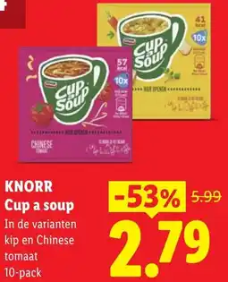 Lidl Knorr Cup a soup aanbieding