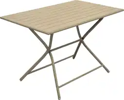 Intratuin Intratuin 2-zits klaptafel Emily beige 110 x 70 x 74 cm aanbieding