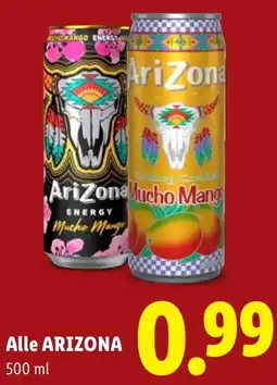 Lidl Alle ARIZONA aanbieding