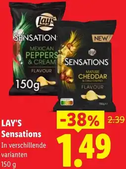 Lidl Lay's Sensations aanbieding